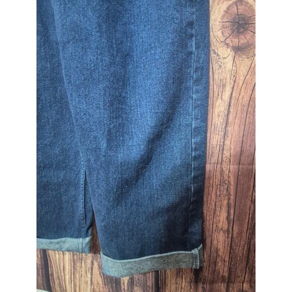 ASOS Overalls Womens Size 8 Denim Jean Bib Slim Leg Button Side - Picture 5 of 10